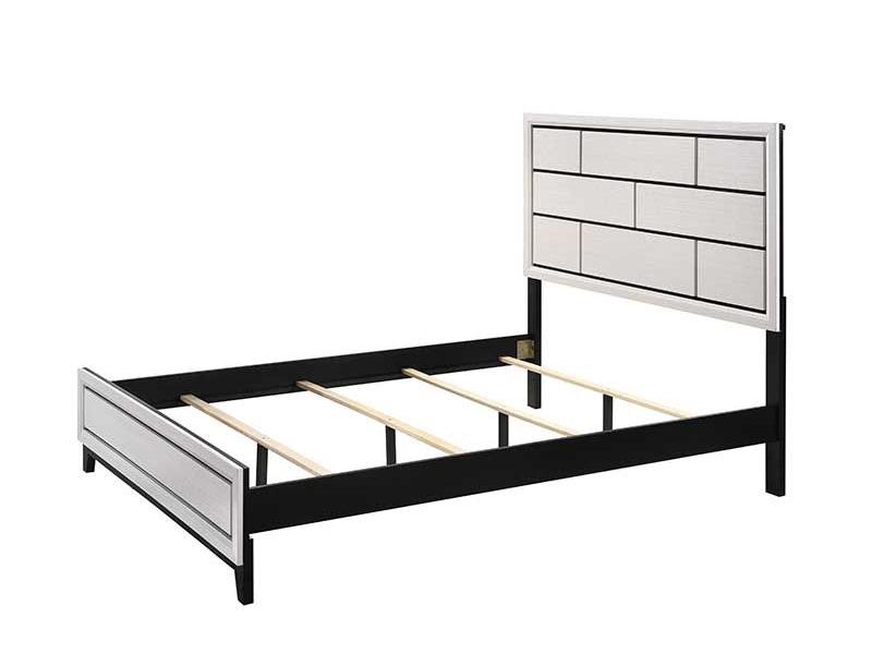 Akerson White Panel Bed - Twin,Instore